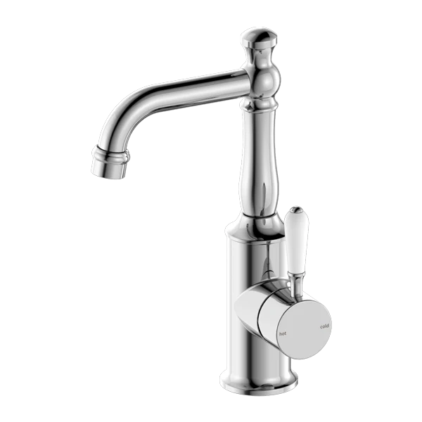 York Basin Mixer With Porcelain Lever - Image 3