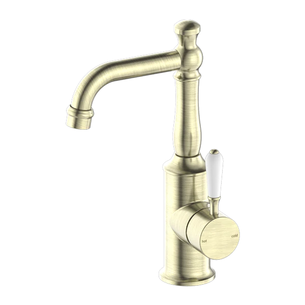 York Basin Mixer With Porcelain Lever - Image 4