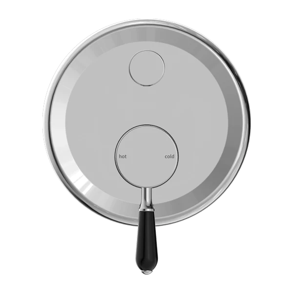 York Shower Mixer With Divertor With Porcelain Lever - Image 3