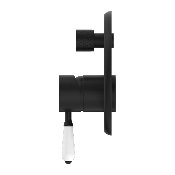 York Shower Mixer With Divertor With Porcelain Lever - Image 5