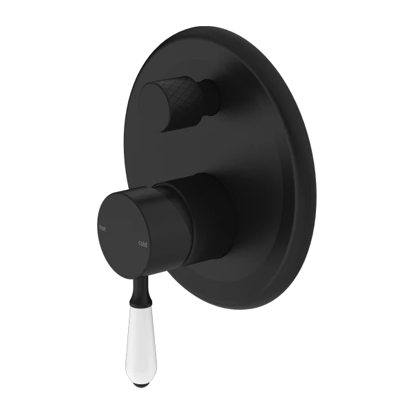 York Shower Mixer With Divertor With Porcelain Lever - Image 6
