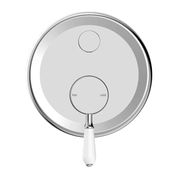 York Shower Mixer With Divertor With Porcelain Lever - Image 8
