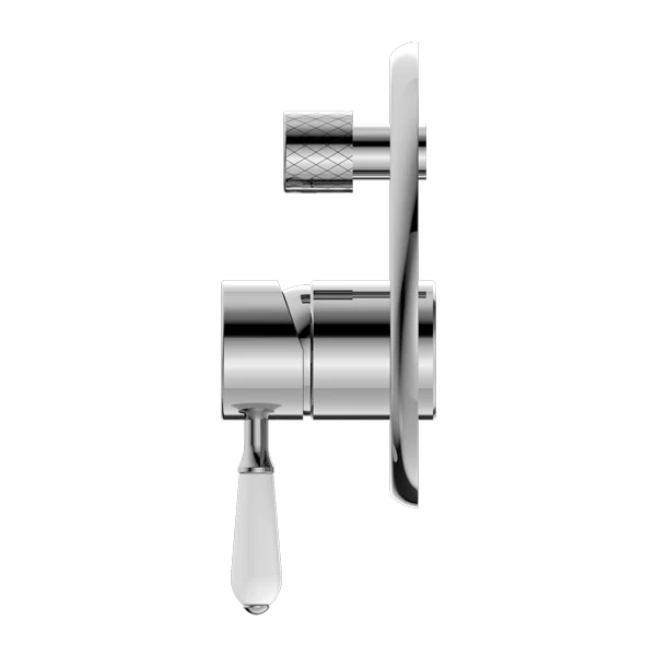 York Shower Mixer With Divertor With Porcelain Lever - Image 9