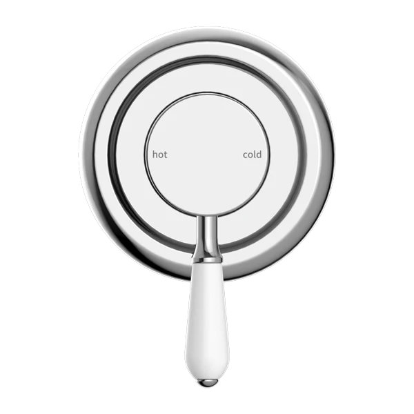 York Shower Mixer With Porcelain Lever - Image 2