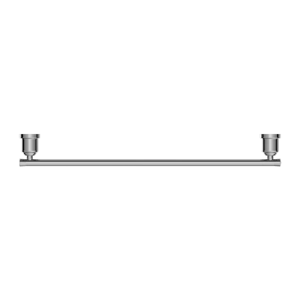 York Single Towel Rail 600mm - Image 2