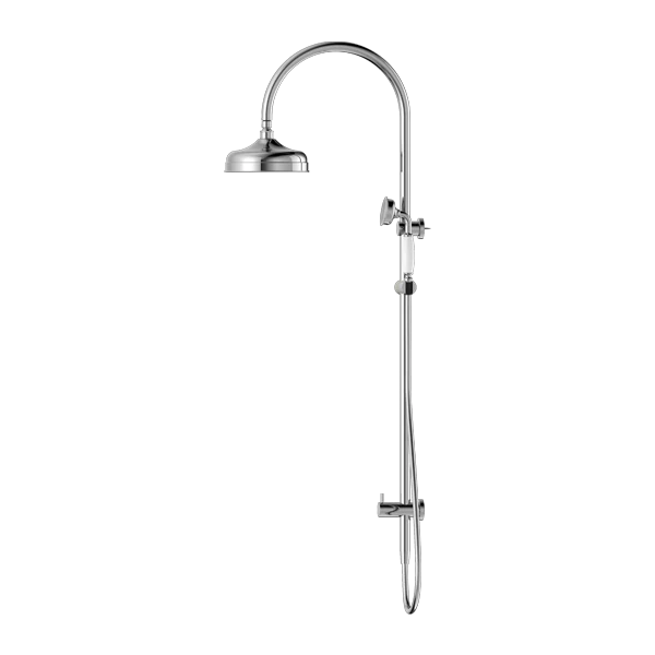 York Twin Shower With White Porcelain Hand Shower - Image 7