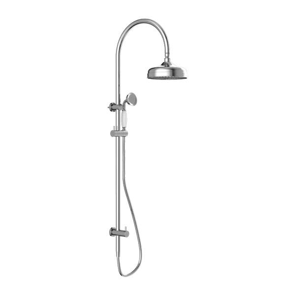 York Twin Shower With White Porcelain Hand Shower - Image 9